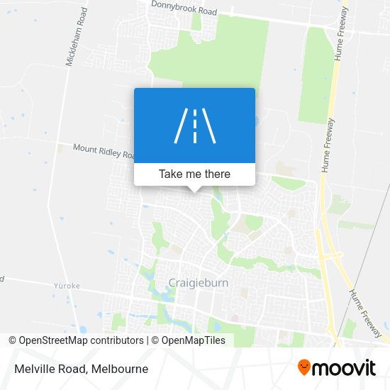 Melville Road map