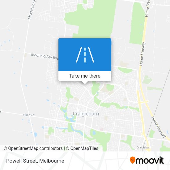 Powell Street map