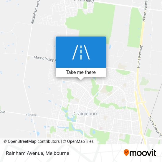 Rainham Avenue map