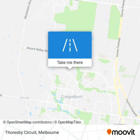Thoresby Circuit map