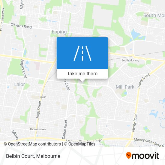 Belbin Court map