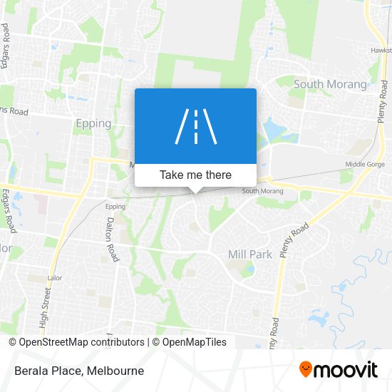 Berala Place map