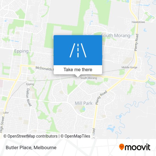 Butler Place map