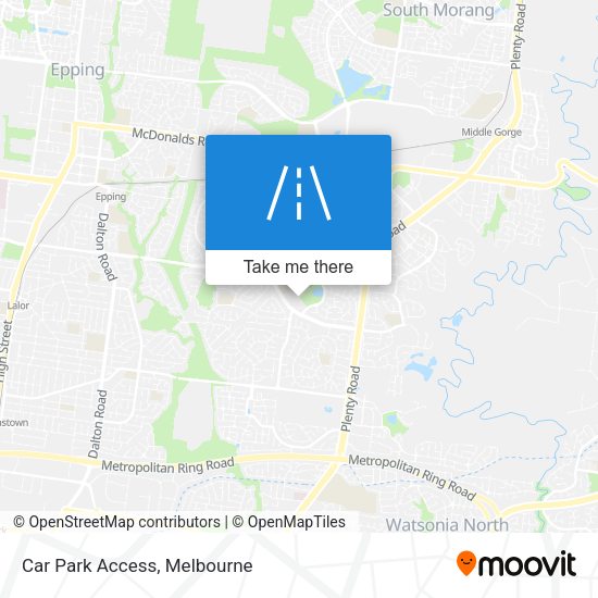 Car Park Access map