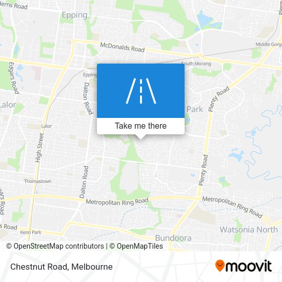 Chestnut Road map