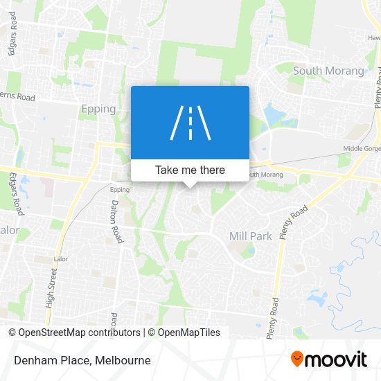 Denham Place map