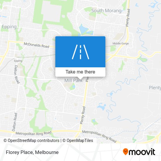 Florey Place map