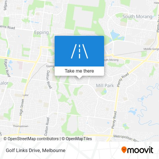 Golf Links Drive map