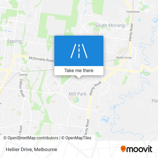 Hellier Drive map