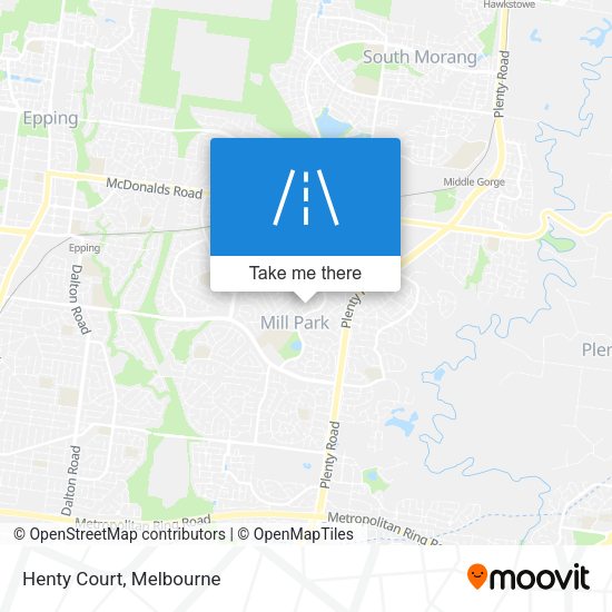 Henty Court map