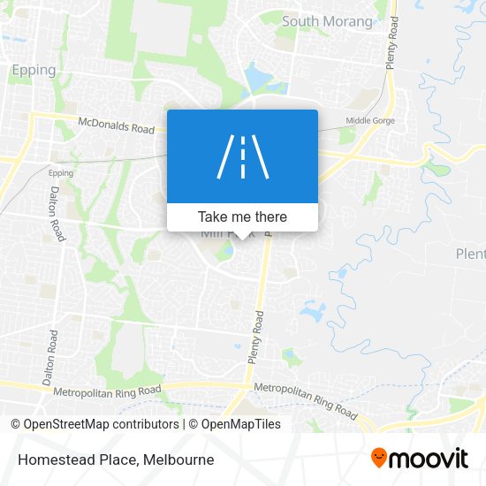 Homestead Place map