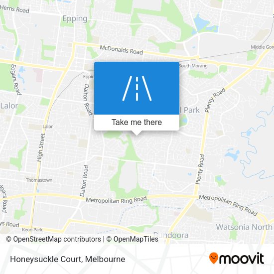 Honeysuckle Court map