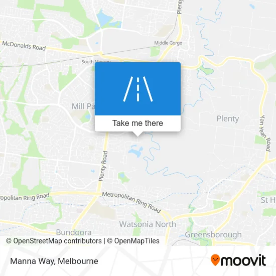 Manna Way map