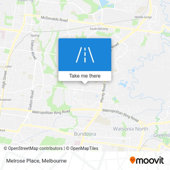 Melrose Place map
