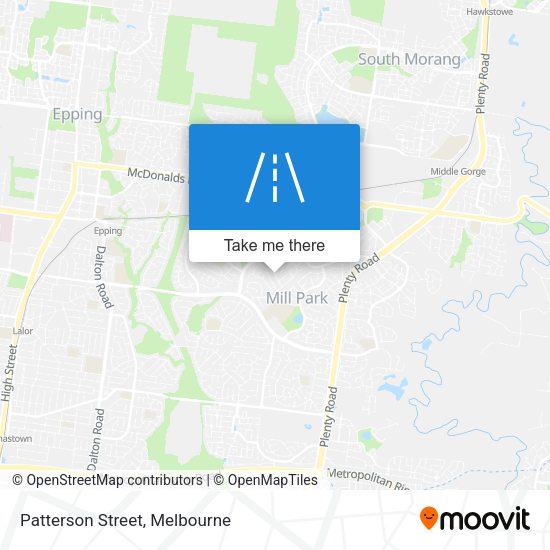 Patterson Street map