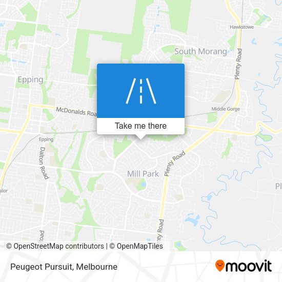 Peugeot Pursuit map