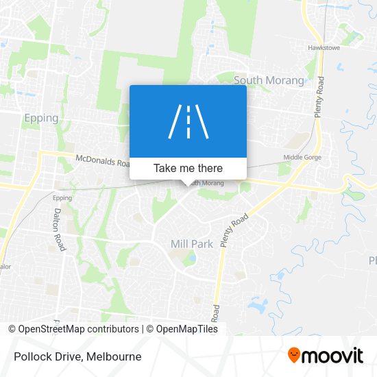 Pollock Drive map