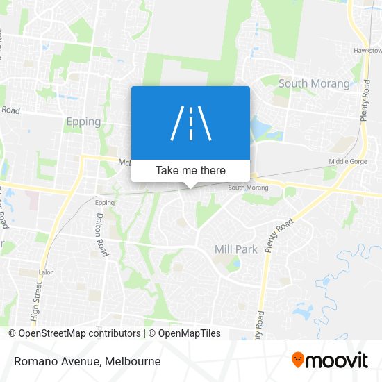 Romano Avenue map