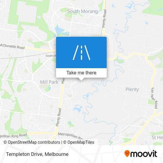 Templeton Drive map