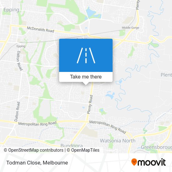 Todman Close map
