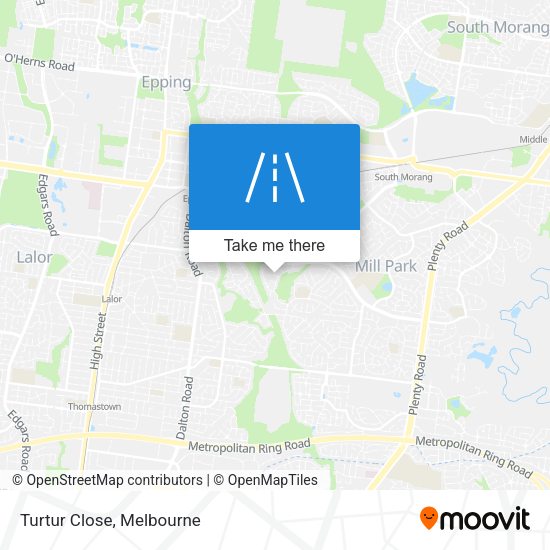 Turtur Close map