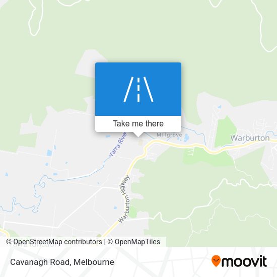 Cavanagh Road map
