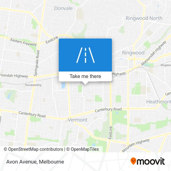 Avon Avenue map