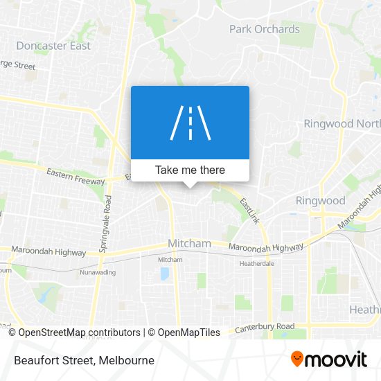 Beaufort Street map