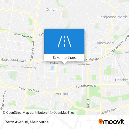 Berry Avenue map