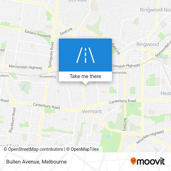 Bullen Avenue map