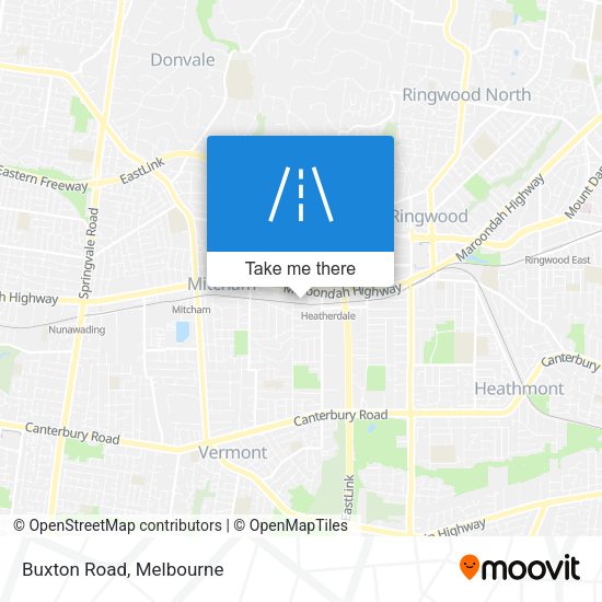 Buxton Road map