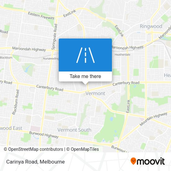 Carinya Road map