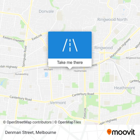 Denman Street map