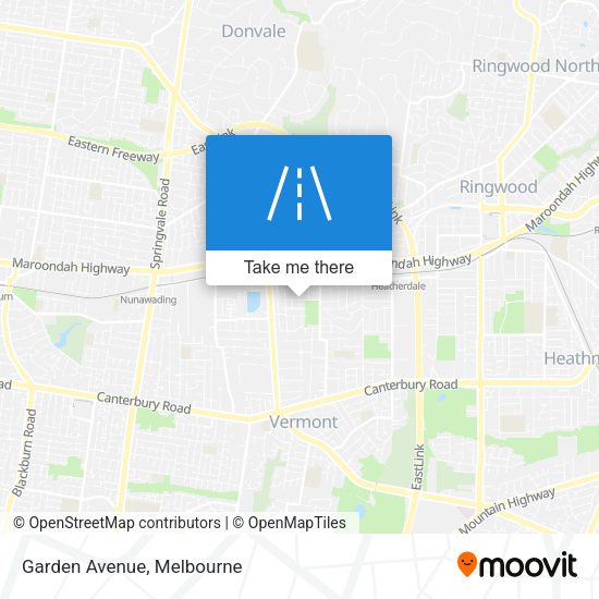 Garden Avenue map