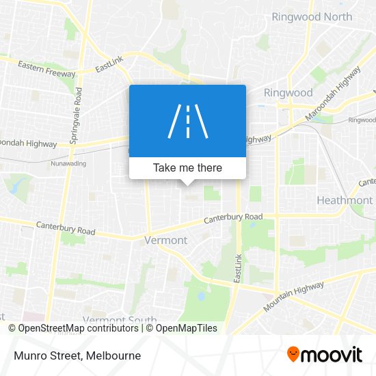 Munro Street map
