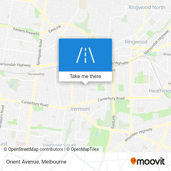 Orient Avenue map