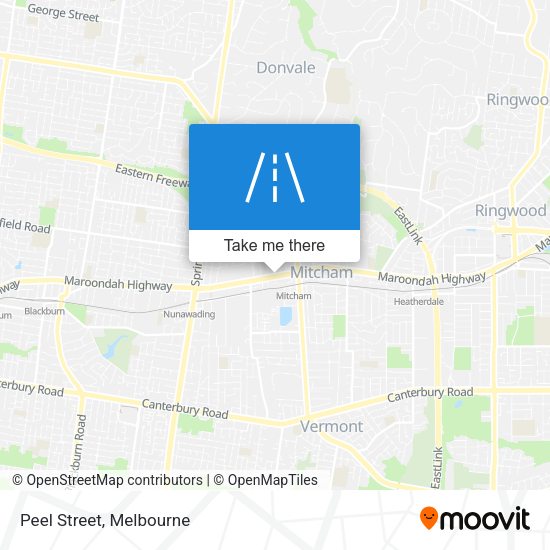 Peel Street map