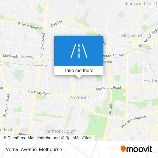 Vernal Avenue map