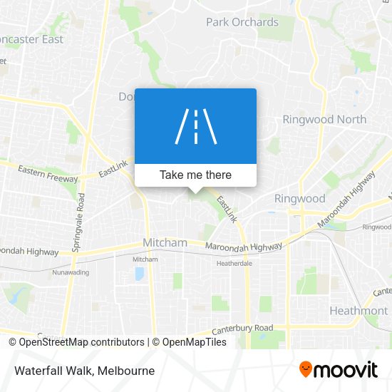 Waterfall Walk map