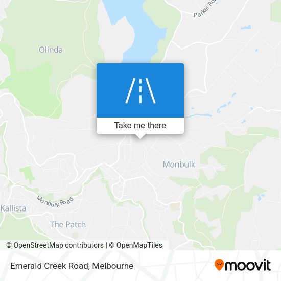 Emerald Creek Road map