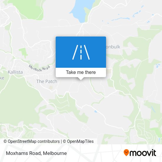 Moxhams Road map