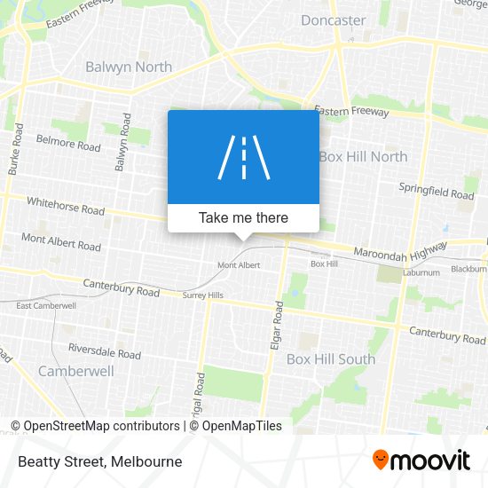 Beatty Street map