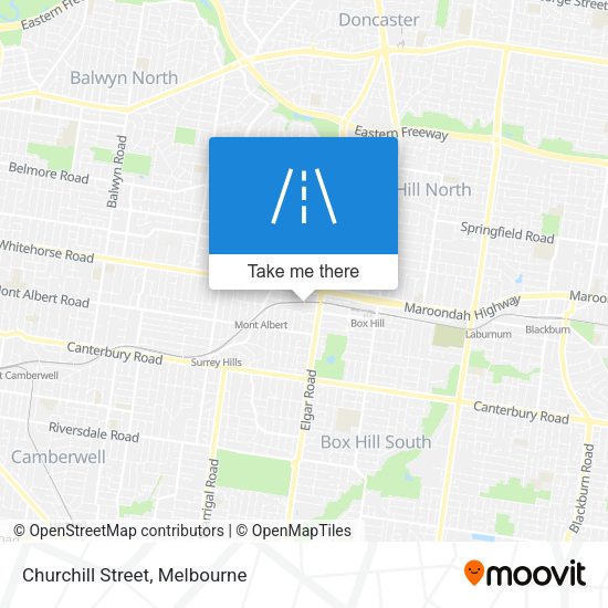 Churchill Street map