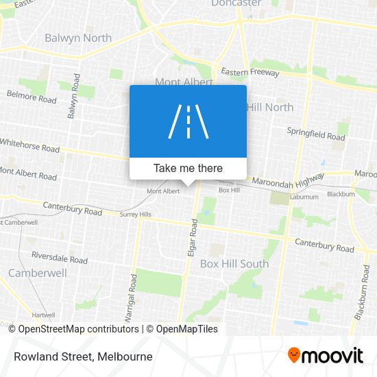 Rowland Street map