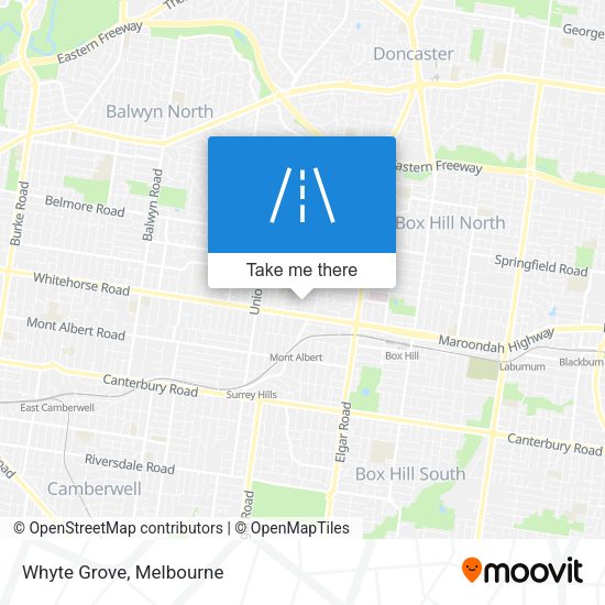 Whyte Grove map