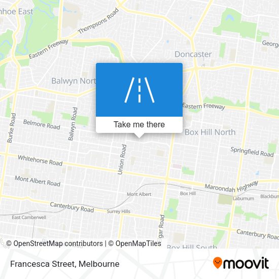 Francesca Street map