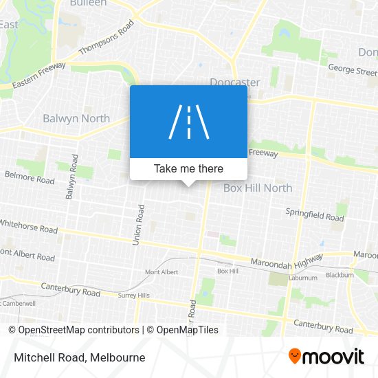 Mitchell Road map