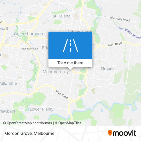 Gordon Grove map