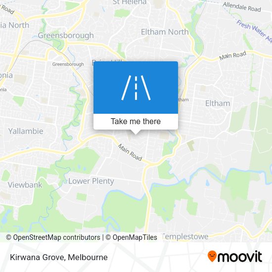 Kirwana Grove map