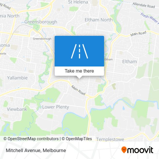 Mitchell Avenue map